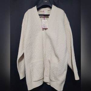 FENDI x SKIMS Cardigan size 40 Cream Brand New